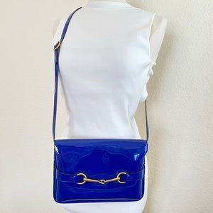 Gucci
Bright Bit Electric Blue Patent Leather Handbag